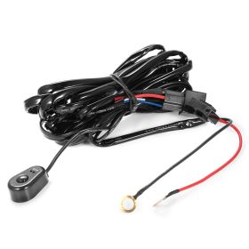 LED Light Bar Wiring Harness Kit 280W 12V 40A Power Relay Fuse On Off Switch 10ft Length Universal Fitment Light Bar Accessories