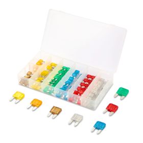 120Pcs Mini Auto Blade Fuse Set Assorted Standard Blade Fuse Kit 5A 7.5A 10A 15A 20A 25A 30A for Car Truck