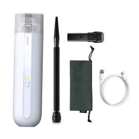 Car Vacuum Cleaner Wireless 5000Pa Handheld Mini Vaccum Cleaner For Car Home Desktop Cleaning Portable Vacuum Cleaner (Option: White-1)