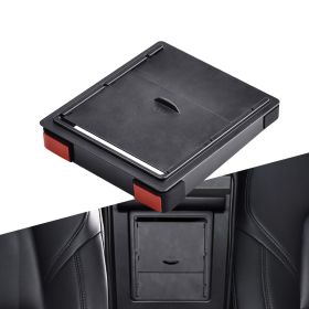 Car seat central storage box (Option: Black B)